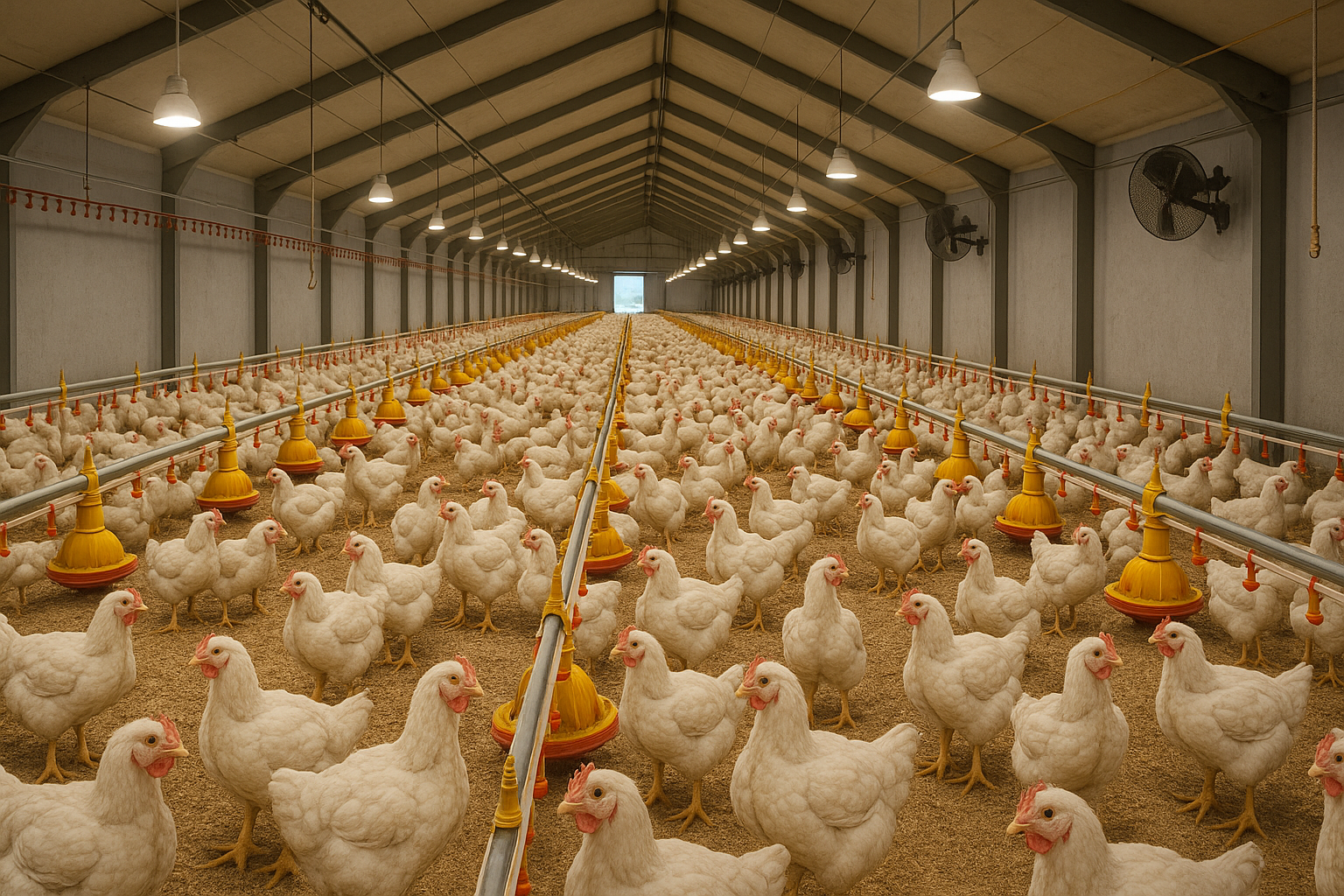 دراسة جدوى مشروع مزرعة دواجن لاحم   