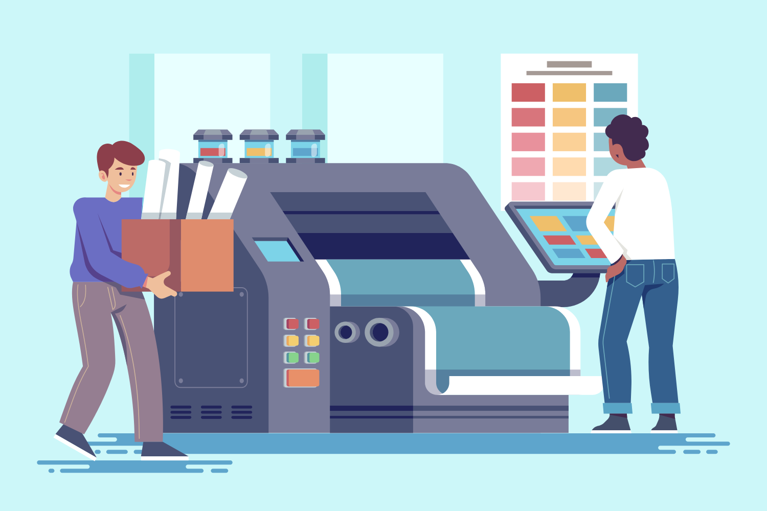 دراسة جدوى مشروع ورشة طباعة وتغليف  